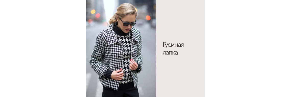 Принт "Гусиная лапка"