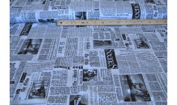 Бязь Пакистан 220 см Газета серая